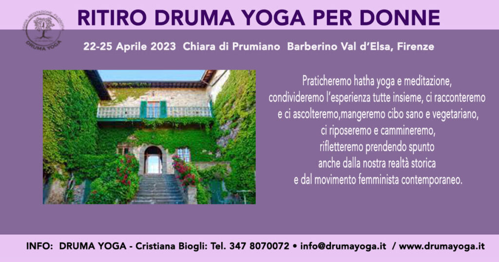 ritiro yoga per donne, 25 aprile 2023