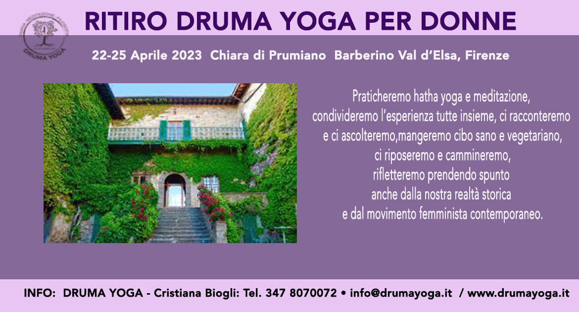 ritiro yoga per donne, 25 aprile 2023