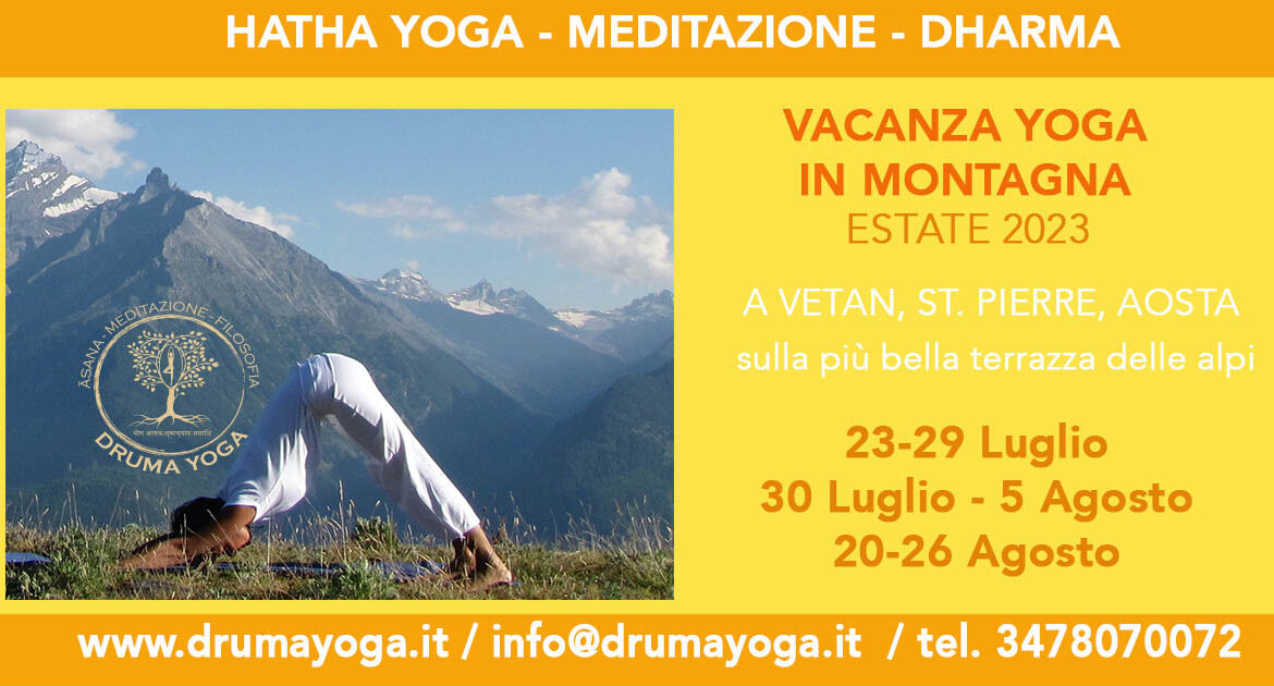 Vacanza Yoga in Montagna, Val d'Aosta, Vetan 2023